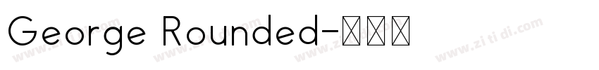 George Rounded字体转换